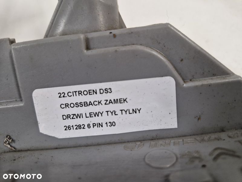 CITROEN DS3 CROSSBACK ZAMEK DRZWI LEWY TYŁ TYLNY 261282 6 PIN - 5