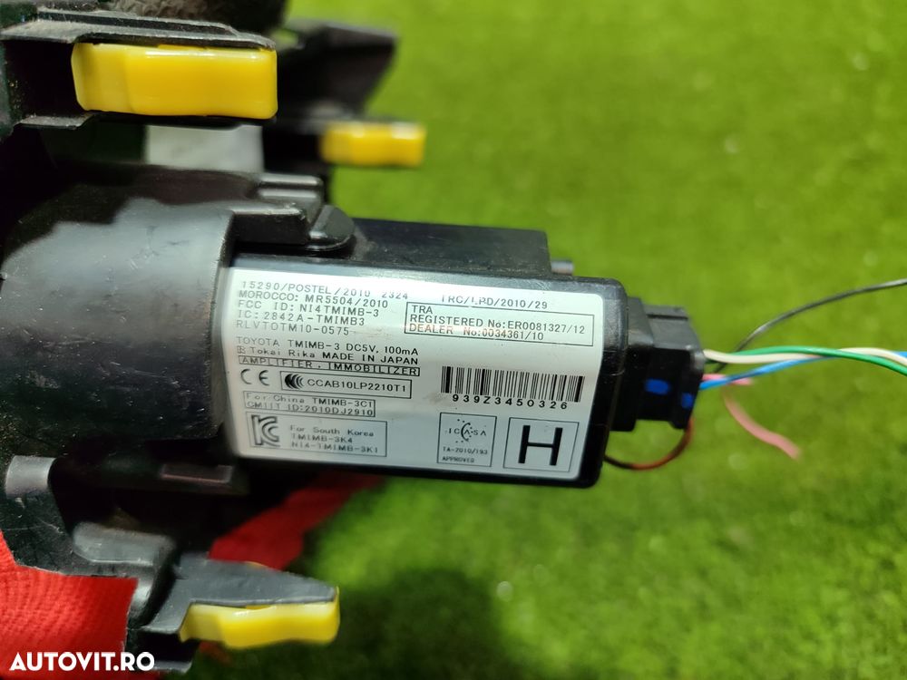BUTON START / STOP TOYOTA AURIS 1.4 DIESEL 2013 COD OEM 939Z3450326 / 2842A-TMIMB3 / 2012-2018 - 8