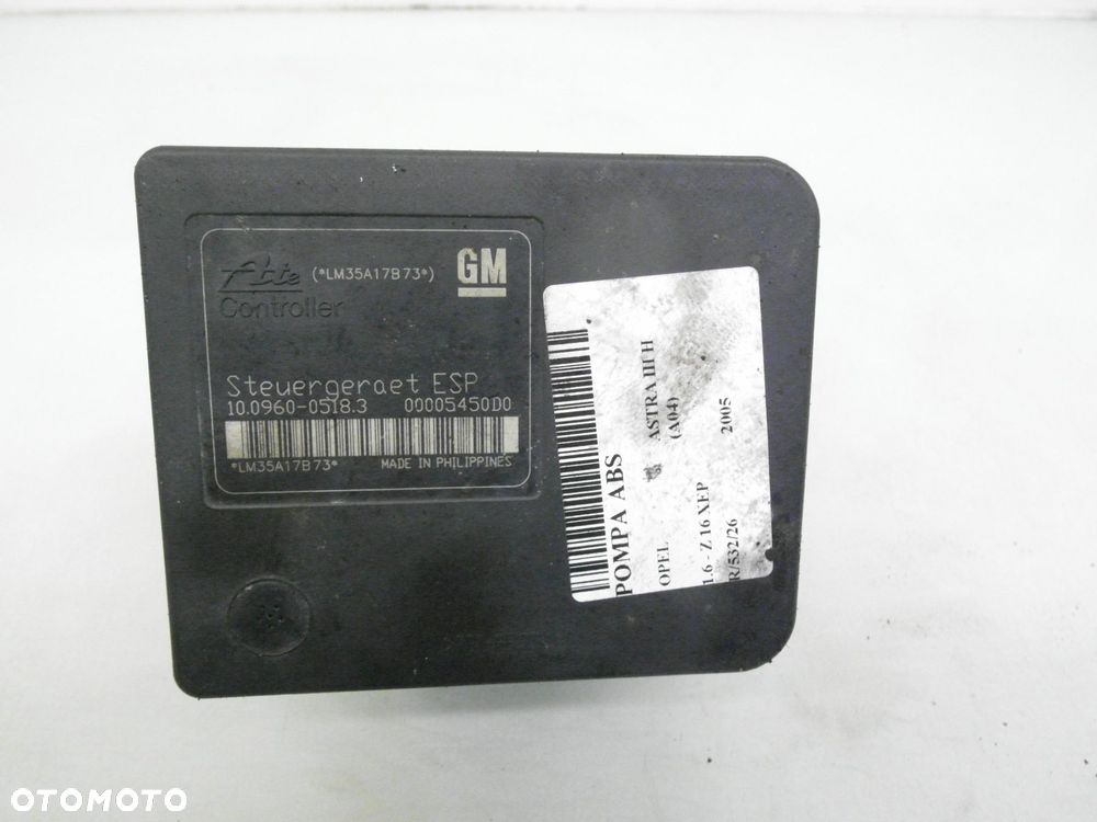 POMPA ABS OPEL ASTRA III H 10096005183 13157578 10020801284 - 3