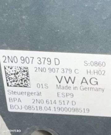 unitate ABS pompă esp modul escu calculator vw Volkswagen crafter 20 Tdi 2N 2019 cod 2N0907379D - 2
