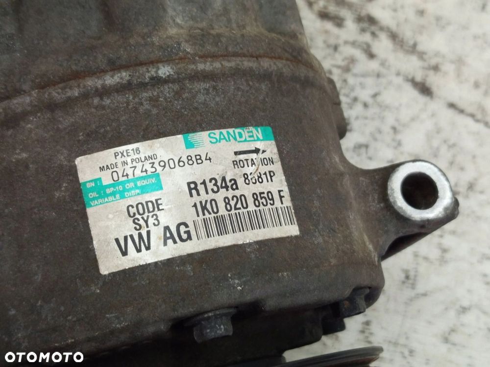 SPRĘŻARKA KOMPRESOR KLIMATYZACJI 1K0820859F VW GOLF PASSAT JETTA 2.0 TDI - 6