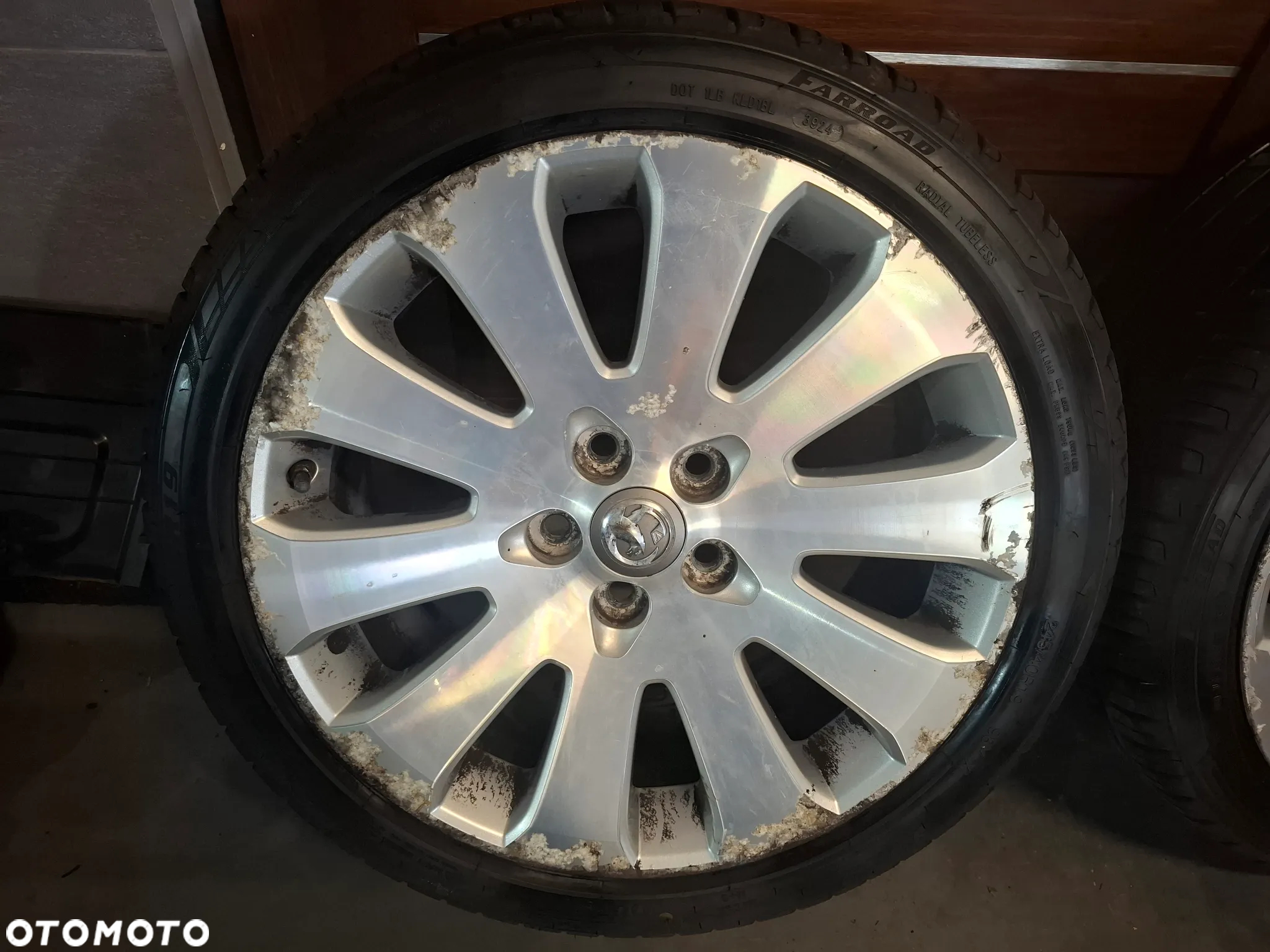 4x koła alufelgi z oponami 19 cali Opel Insignia A lift 245/45 R19 2024 rok bieżnik opon 2x7mm i 2x4,5mm 2019 rok - 5