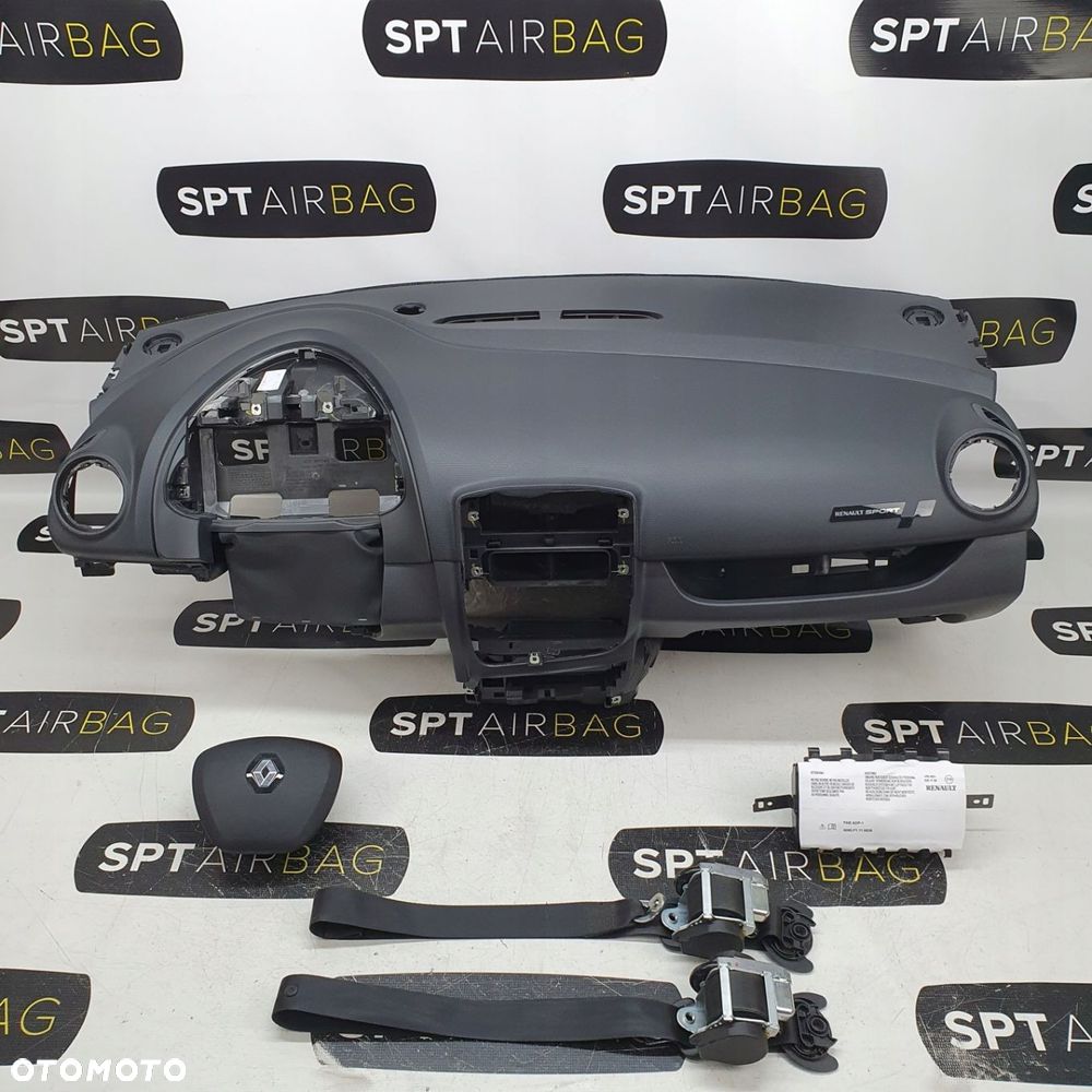 RENAULT CLIO IV 4 RS LIFT DESKA ROZDZIELCZA KONSOLA KOKPIT PULPIT PODUSZKI AIRBAG AIR BAG PASY KIT SET - 1