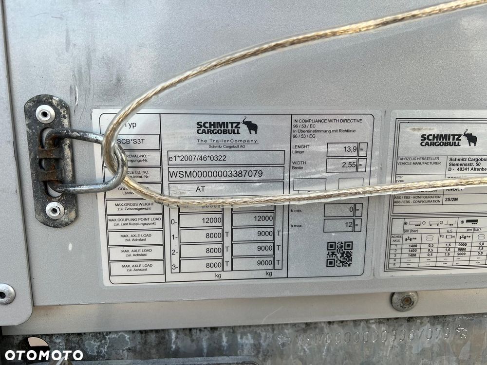 Schmitz Cargobull FIRANKA / 2 SZTUKI W OFERCIE / 2022 / STANDARD / PODNOSZONY DACH - 18