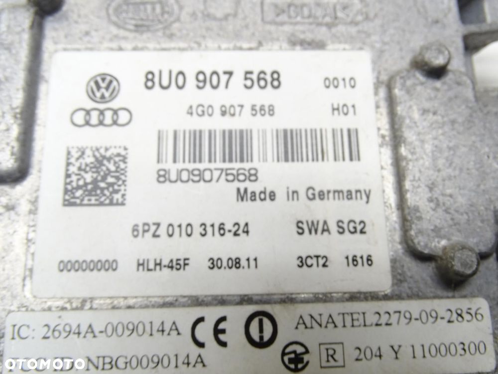 MODUŁ STEROWNIK ASYSTENT PASA RUCHU RADAR 8U0907568 AUDI Q3 8U - 6