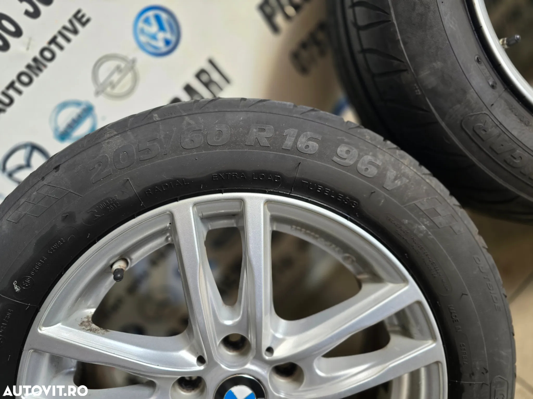Set Jante Aluminiu Bmw F45 F46 Seria 2 X1 X2 F39 F48 5x112 205/60R16 Anvelope Vara F Bune - 8