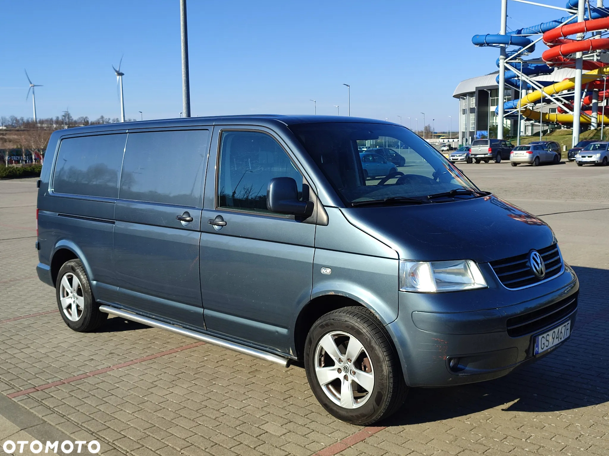 Volkswagen T5 Long L2H1 2.5TDI Klima, Alu, Skrzydełka, Podłokietniki, Po pełnym serwisie - 14