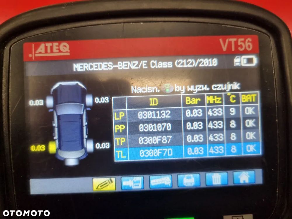 Czujniki ciśnienia TPMS Mercedes E-Klasa W212 4szt. Sprawne! - 3