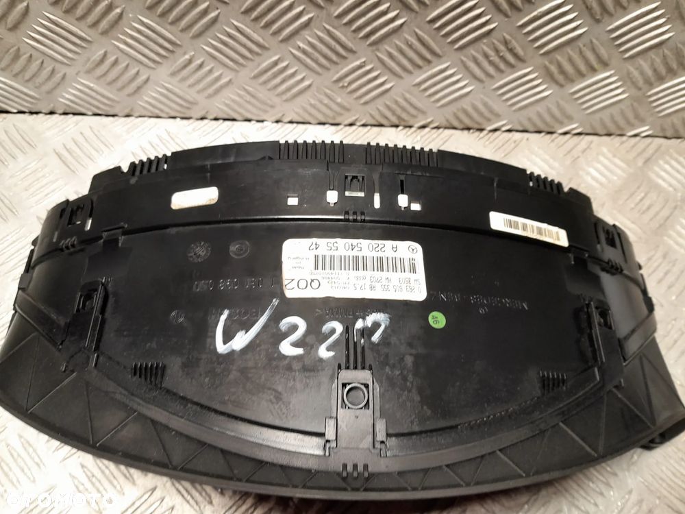 MERCEDES W220 LICZNIK ZEGARY PRĘDKOŚCIOMIERZ A2205405547 - 6