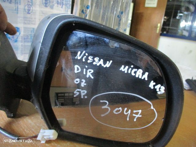 Espelho 12673090 NISSAN MICRA K13 2007 DRT 5P 3 PINOS - 2