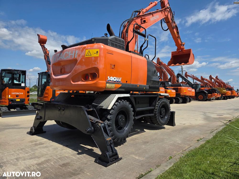 Hitachi ZX140W-6, 2019, 5.549h, 17.1t, cupa NOUA 1,3m latime, LAMA+CALE, consum mediu 8,3l/h, revizii efectuate, Ad sapare 6m, ridica 7t, avertizare antirasturnare, inst picon si inst rotire pe brate, STARE FOARTE BUNA, posibil leasing,PROMOTIE 89.900Eur+Tva - 7