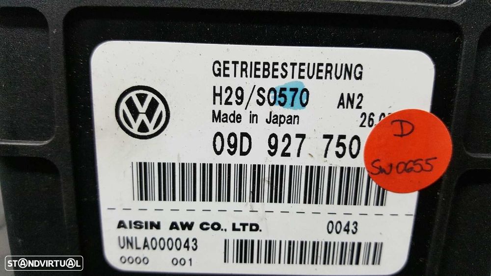 CENTRALINA CAIXA DE VELOCIDADES AUTOMÁTICA VOLKSWAGEN TOUAREG (7LA) TDI V6 - 3