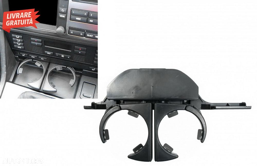 Suport Pahare BMW 5 Sedan Touring E39 RHD (1995-2004) Volan pe Dreapta Negru- livrare gratuita - 9