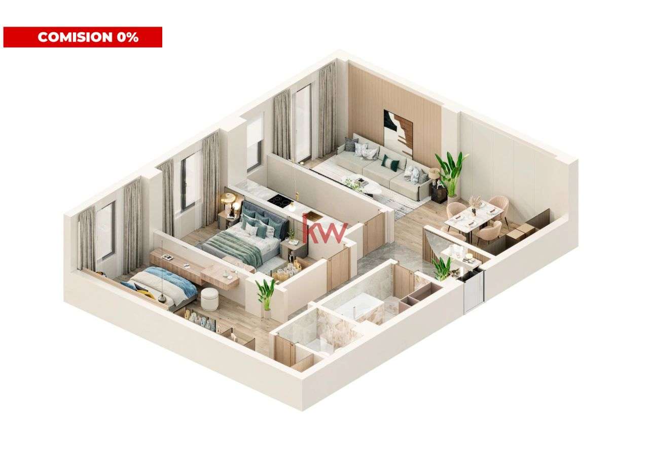 Apartament 3 camere 80 mp | Bloc nou | Parcare inclusa | Valea Lupulu — fotografia 1