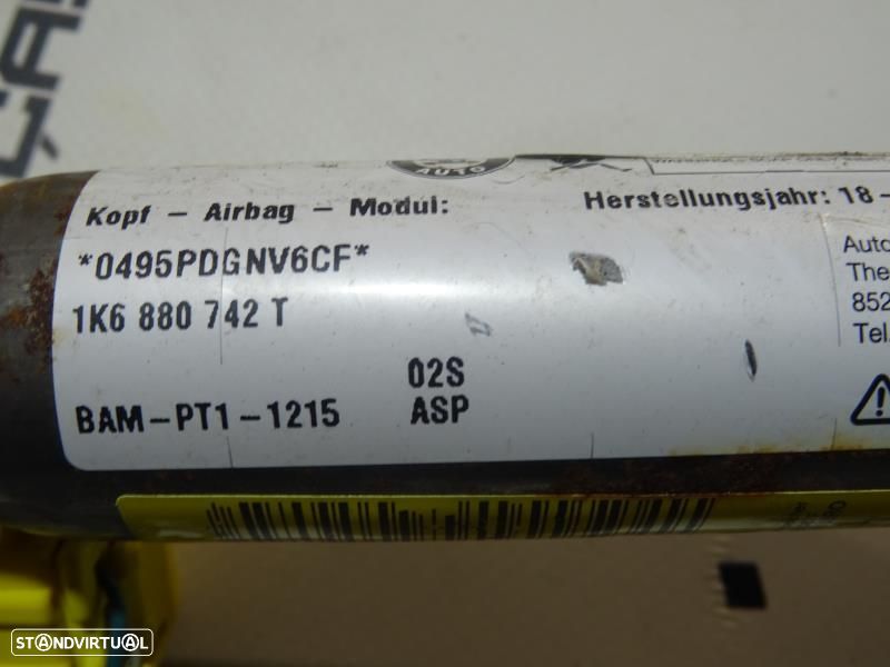 Airbag De Cortina Direito Volkswagen Golf V (1K1)  1K6880742t / 1K6 88 - 6