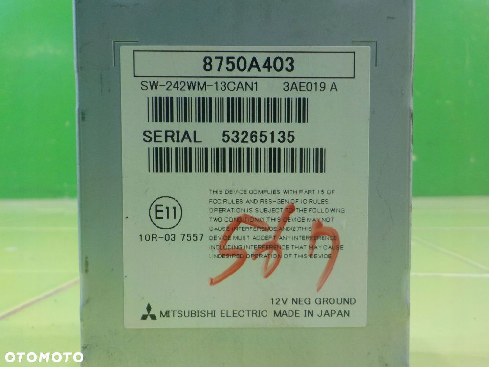 MITSUBISHI OUTLANDER III 2.0 B 15r 5D modul sterownik nawigacji 8750A403 - 4