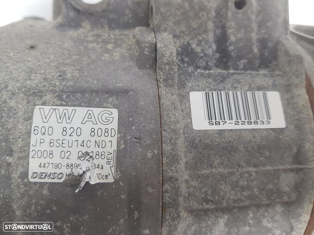 COMPRESSOR AR CONDICIONADO SEAT IBIZA IV 2008 - 5