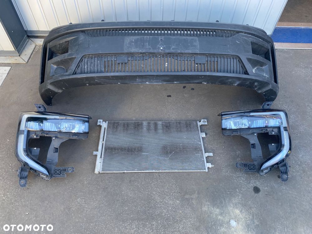 RENAULT MASTER 4 IV , 5 V  25-> Kompletne lampy przednie full led ledowe lampa przednia lewa prawa Reflektory reflektor lewy prawy + ZDERZAK PRZEDNI PRZÓD + chłodnica klimatyzacji 921004663R  260609073R  260106174R lift - 1