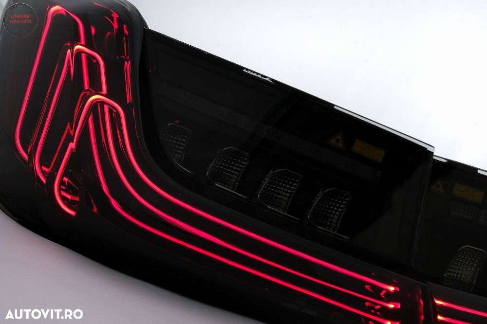 Stopuri LED BMW Seria 3 G20 Sedan (2018-2022) Aspect Laser Negru- livrare gratuita - 6