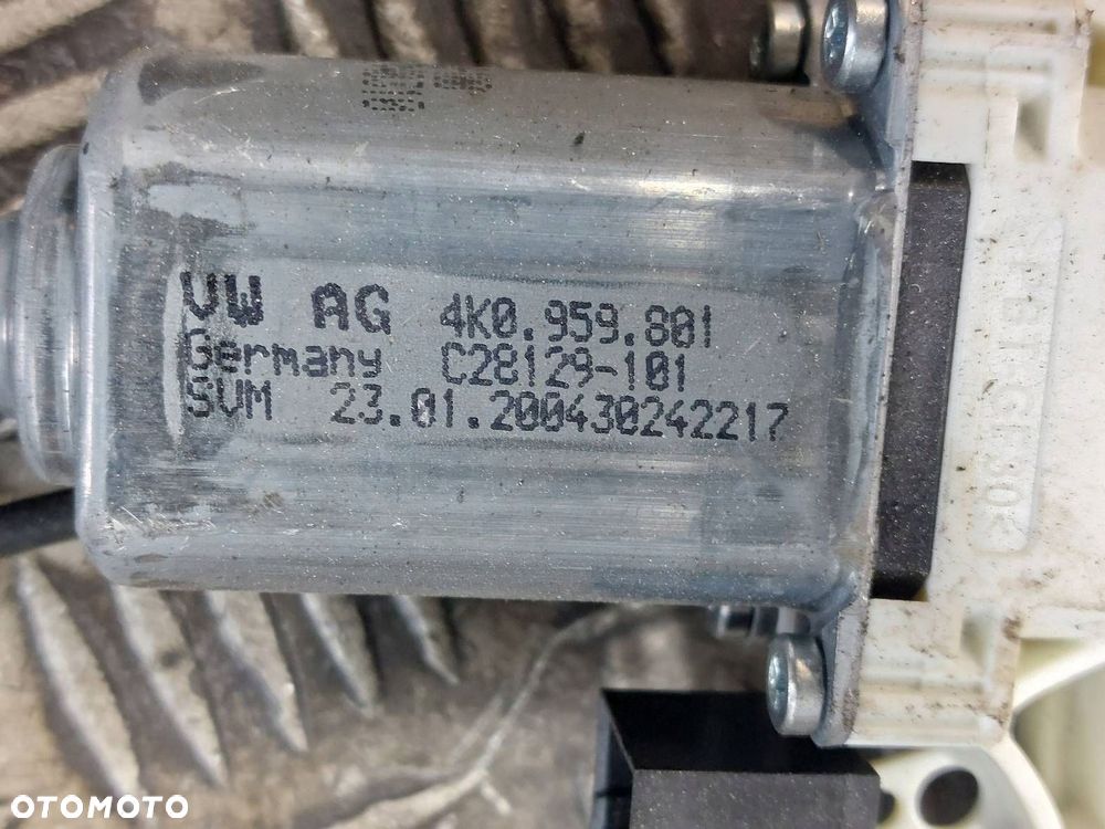 MECHANIZM PODNOŚNIK SZYBY LEWY PRZÓD ELEKTRYCZNY PASSAT B8 3G0837461C - 3