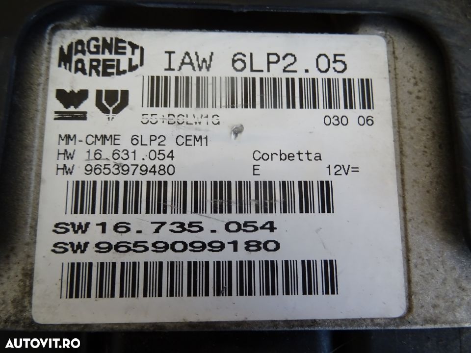 Calculator motor Citroen C4 1.4 benzina din 2004 - 2