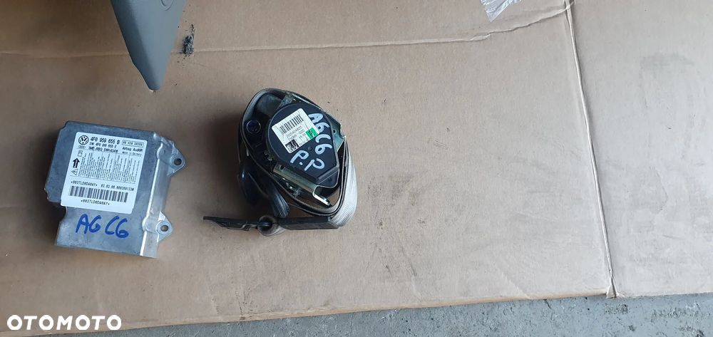 Konsola poduszki pasy AIRBAG  sensor zestaw naprawczy Audi A6 C6 Szara - 5