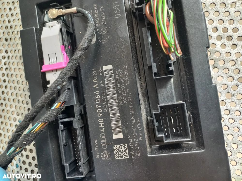 Modul Calculator Confort Audi A8 4H D4 A6 C7 A7 An 2010-2011-2012-2013-2014-2015-2016-2017 Cod 4H0907064AA Dezmembrez Audi A8 4H D4 Volan Stanga 3.0 Tdi Quattro Motor CDT Cutie MXU - Dezmembrari Arad - 6