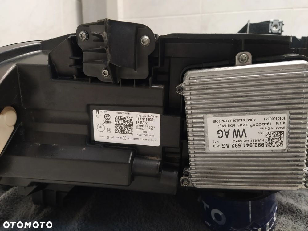 VW ID.7 ID7 23- LAMPA REFLEKTOR PRAWY PRZÓD PRZEDNI IQ LIGHT LED MATRIX TOP PRZETWORNICE EU ORYGINAŁ - 9