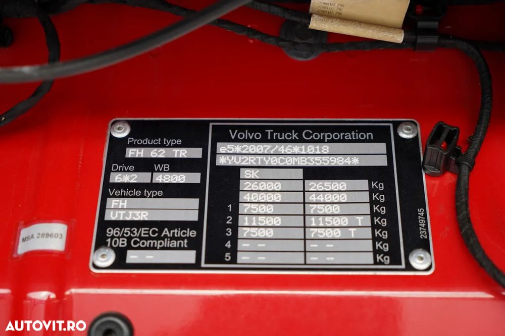 Volvo FH 460 / COMBINAT TANDEM / 120 M3 / TRANSIT / I-SAVE / I-PARK COOL / PUNTE RIDICATĂ ȘI DIRECȚIE / 2021 / - 37