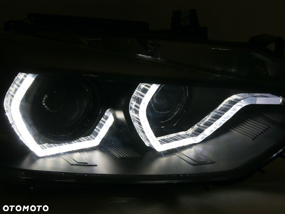 REFLEKTORY LAMPY KPL RINGI LED ANGEL EYES BMW 3 F30 F31 2011-2015 - 3