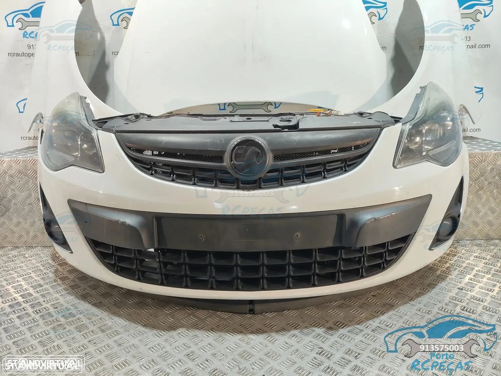Frente Completa Opel Corsa D S07 - Facelift | LCI - Diesel | Parachoques | Parachoque | Grelha | Grelhas | Otica | Oticas | Guarda Lamas | Lama | Capo | Capot | Reforço | Fibra | Radiador | Ventilador | Radiadores | Para-choques - 7