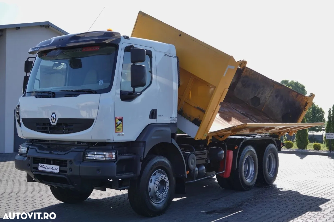 Renault KERAX 450 / 6x4 / BASCULATOR / HYDROBORTA / BORDMATIC / MANUAL / IMPORTAT - 6