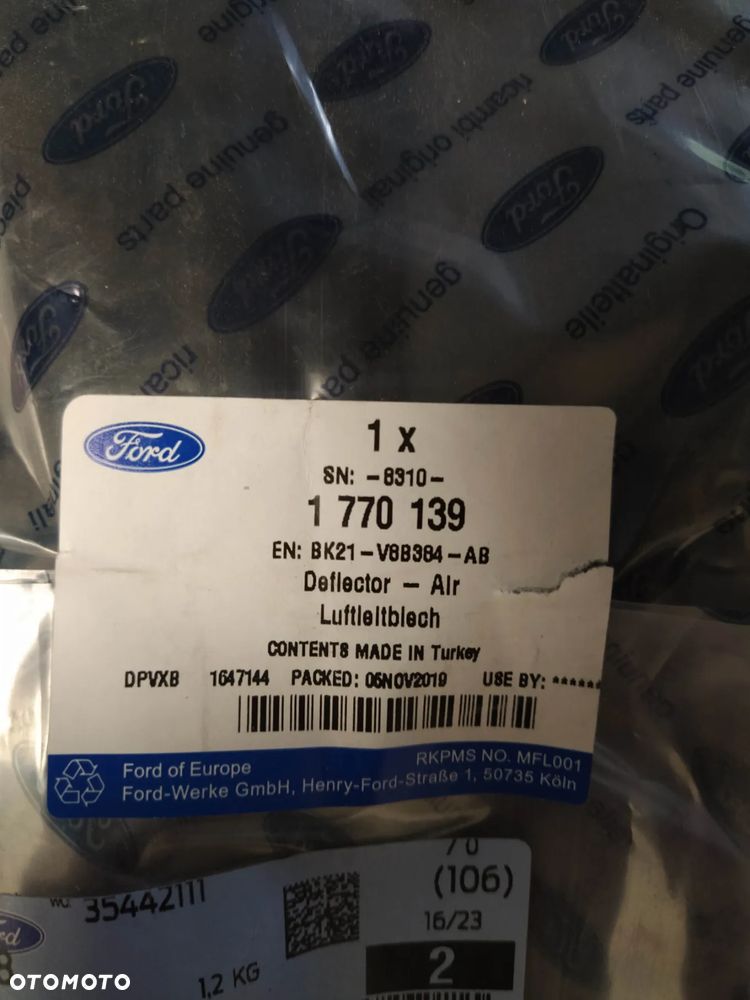 FORD TRANSIT CUSTOM KIEROWNICA WLOT POWIETRZA NOWY ORYGINAŁ - 4