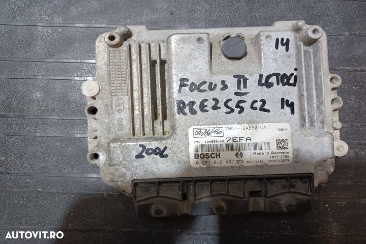 Calculator motor ECU 7M51-12A650-UA 0281012487 - 1.6 TDCI 7M51-12A650 - 1