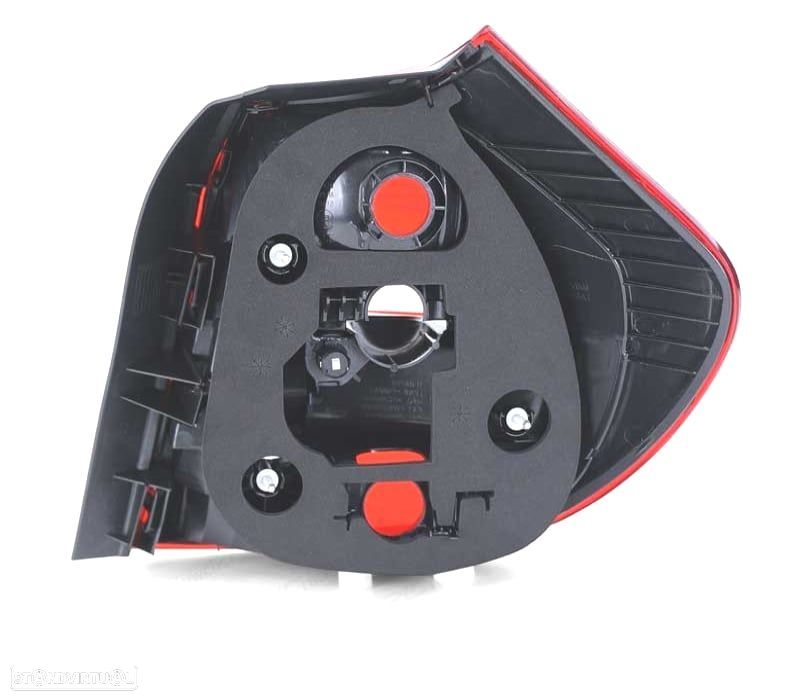 FAROLINS BMW E81 E87 LCI 07-11 LED VERMELHO FUMADO - 2