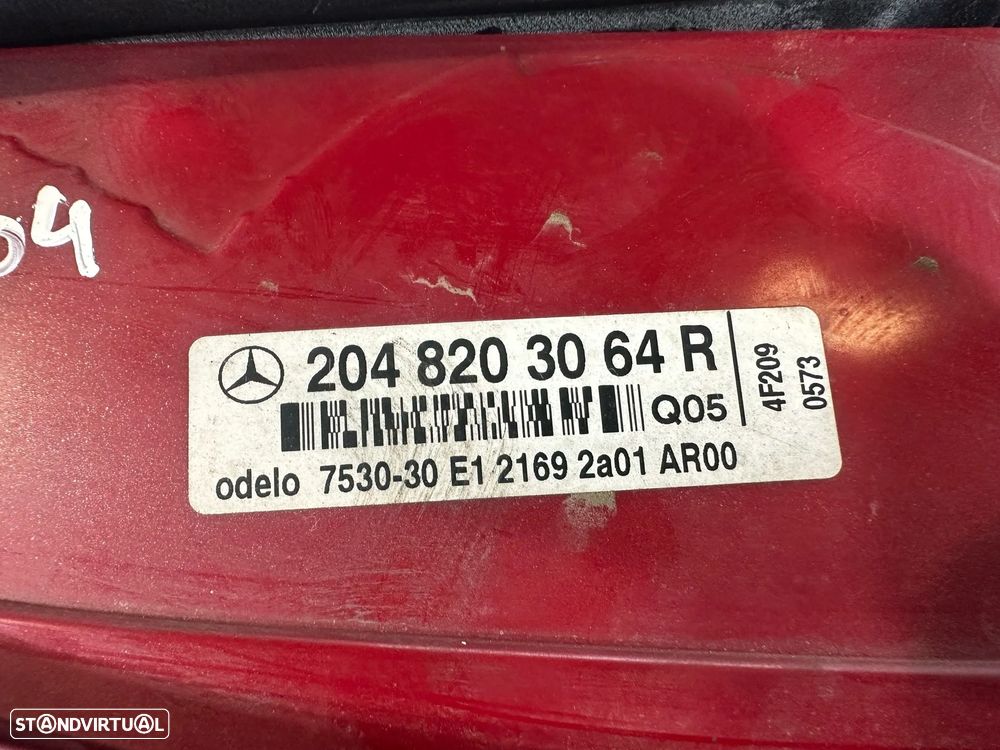 .Farolins Tras Traseiros Esquerdo Direito Originais Mercedes Benz Classe C W204 Sedan 2048203064R 2048202964L 2006 - 2014 - 15