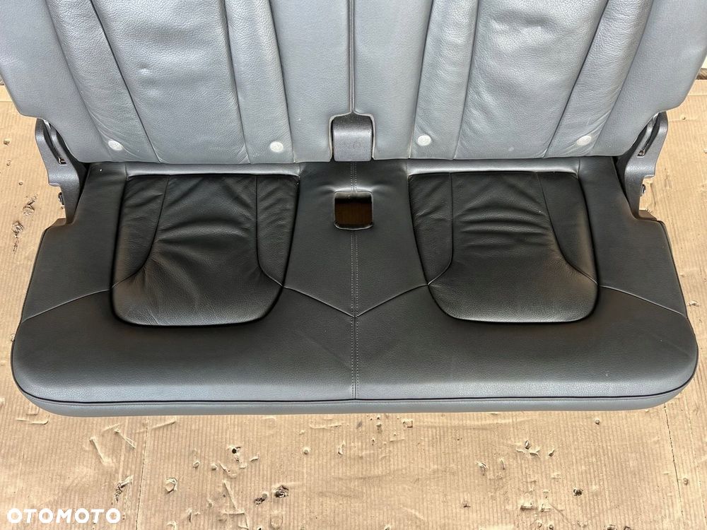 AUDI Q7 4L FOTELE FOTEL KANAPA III 3 RZĄD SKÓRA CZARNA - 2