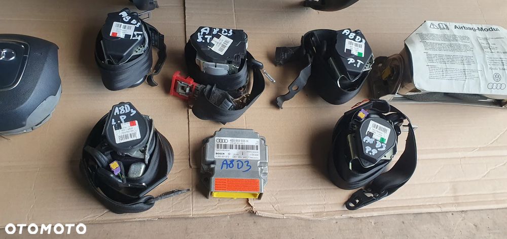 Konsola poduszki pasy AIRBAG sensor zestaw naprawczy Audi A8 D3 - 9