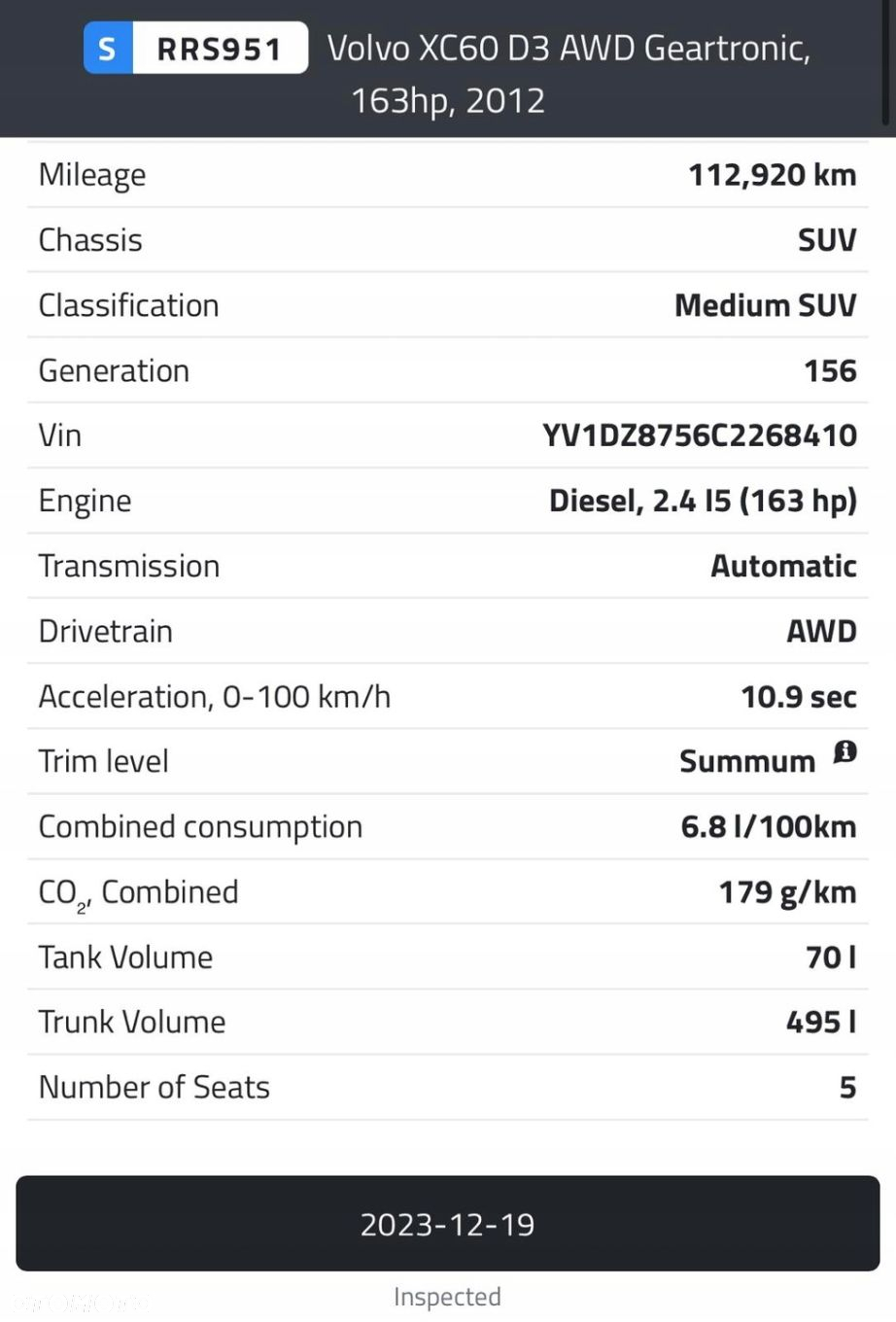 SILNIK BEZ OSPRZĘTU Volvo XC70 II 2.4 D D4 DIESEL 163KM 112tyś D5244T17 - 3