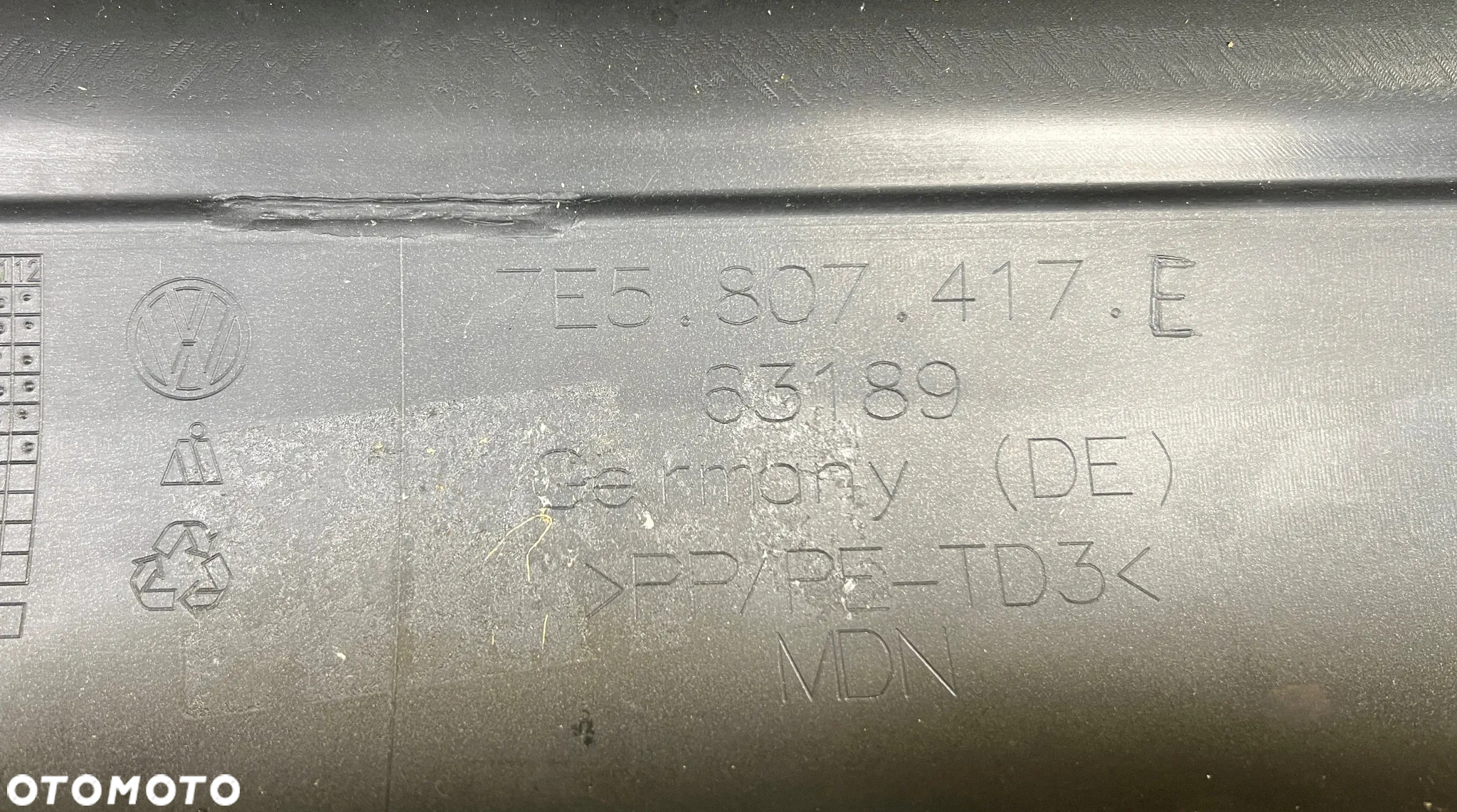 ZDERZAK TYŁ  VW T5 LIFT T6 MULTIVAN CARAVELLE 7E5807417E ORYGINAŁ - 8