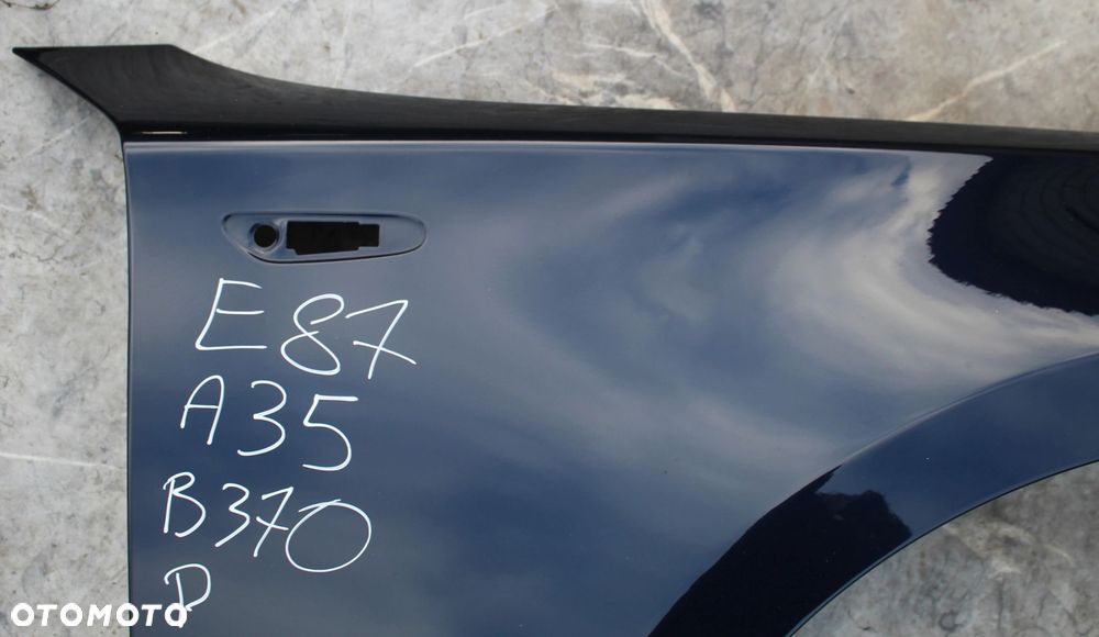 BŁOTNIK PRAWY PRZÓD PRZEDNI BMW E81 E82 E87 E88 A35 MONACOBLAU B370 - 3
