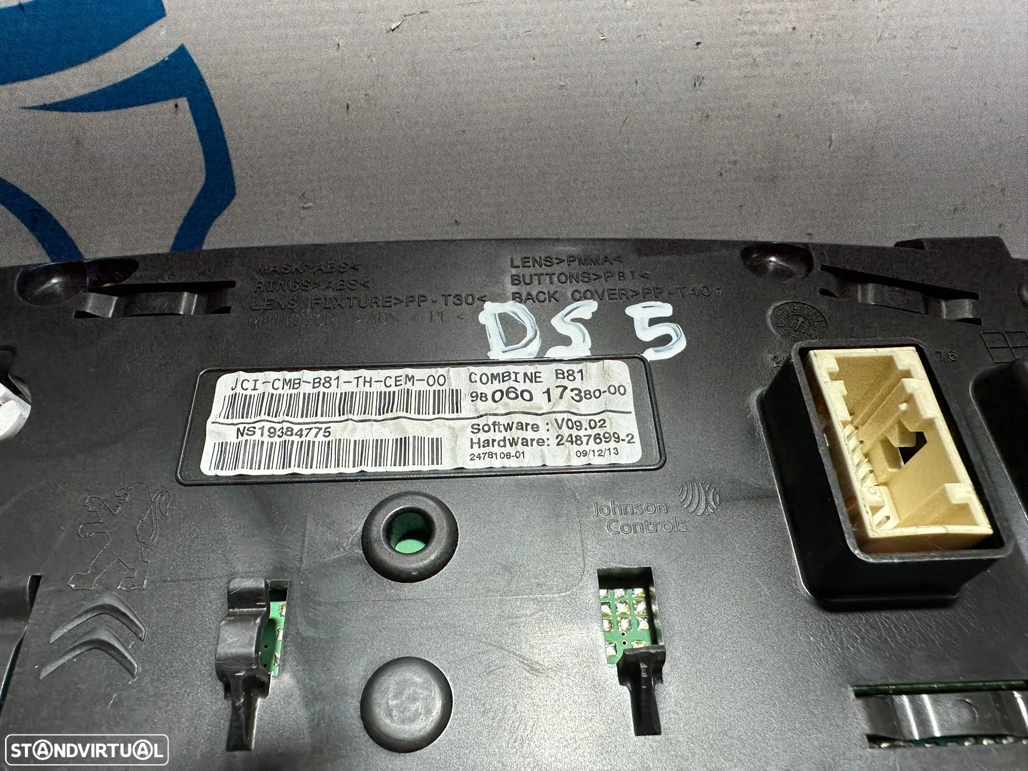 .Quadrante Original PSA Citroen DS5 9806017380 - 6