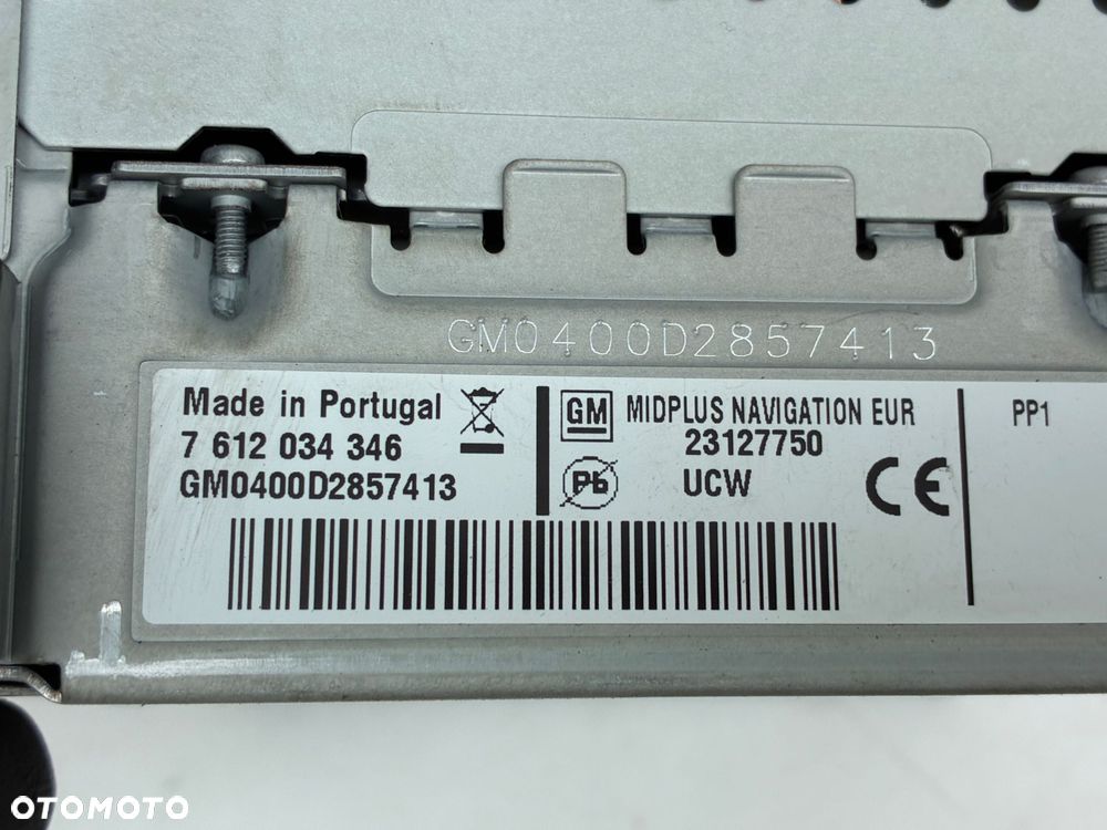 OPEL ZAFIRA C  7612034346  RADIO CD DVD NAVI PANEL EKRAN KARTA EU 2013/2014 - 5