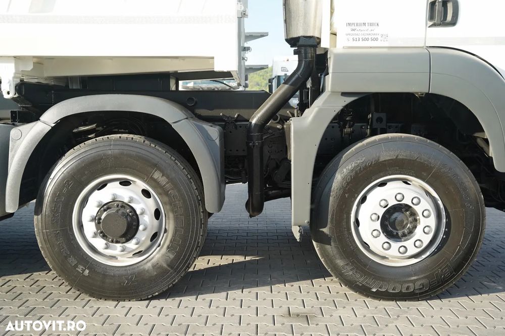 MAN TGA 35.480 / 8x6 / BASCULATOR CU 2 LATE / HYDRODOLT / MEILLER KIPPER / MANUAL / CAMERĂ - 26