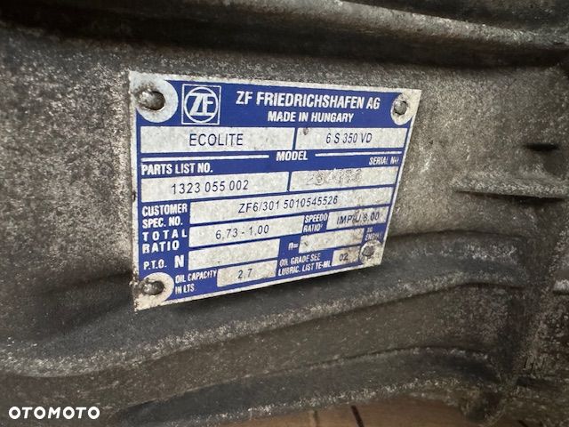Skrzynia biegów Renault Mascott 3.0 6S350VD - 3