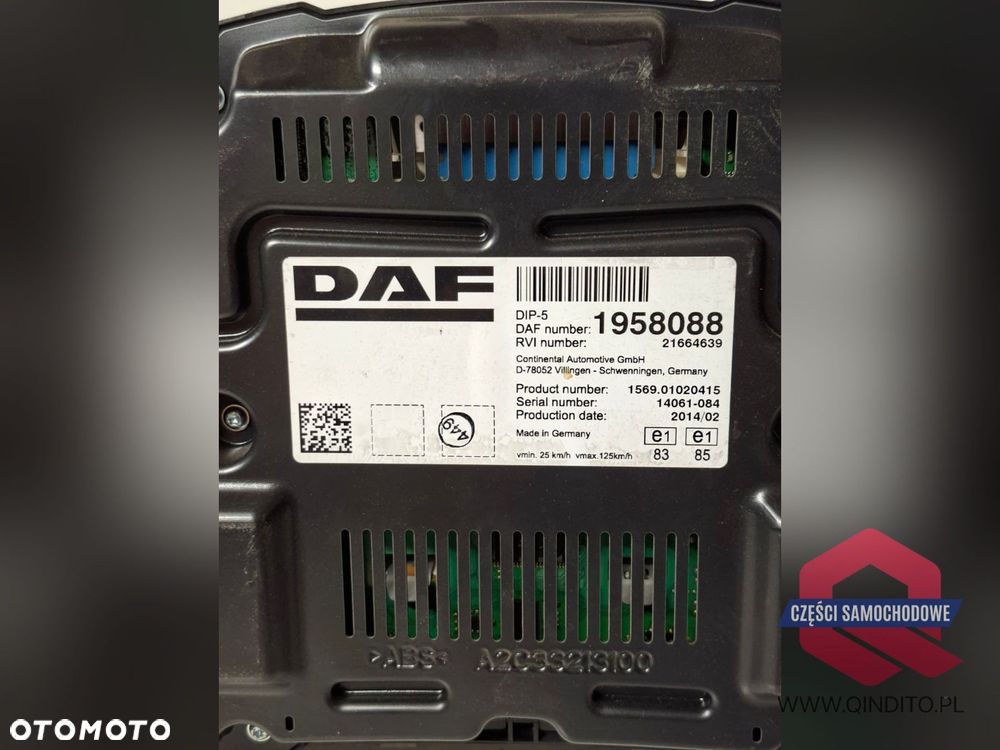 ZEGARY LICZNIK DAF XF 106 EURO 6 - 4