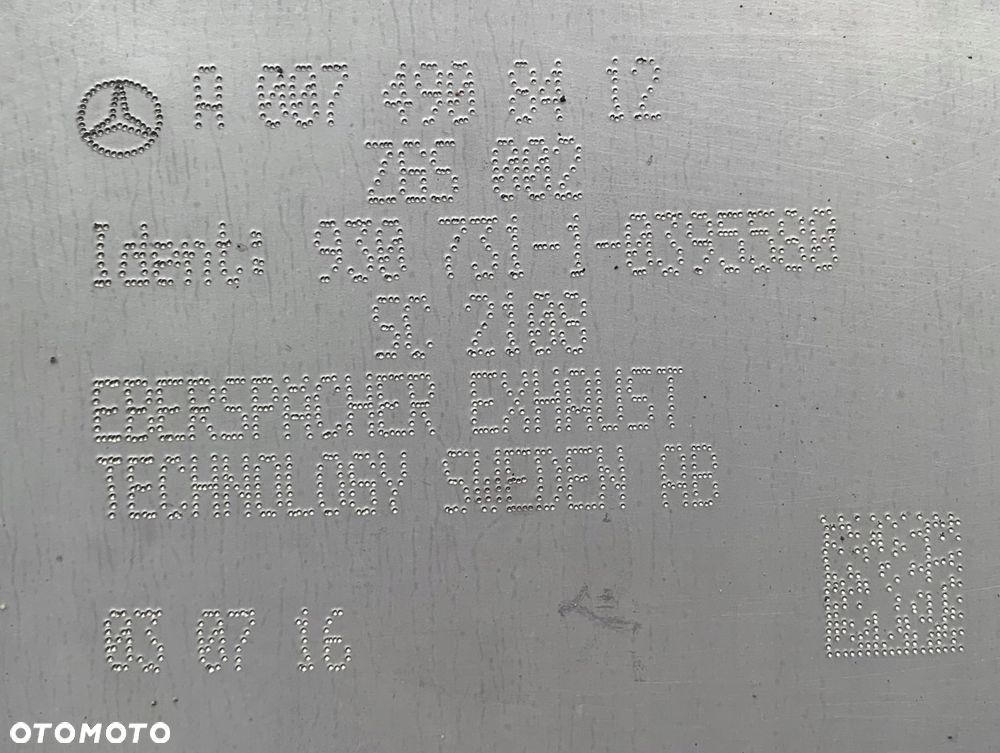 WYDECH KATALIZATOR TŁUMNIK MERCEDES ACTROS MP4 EURO 6 - 8