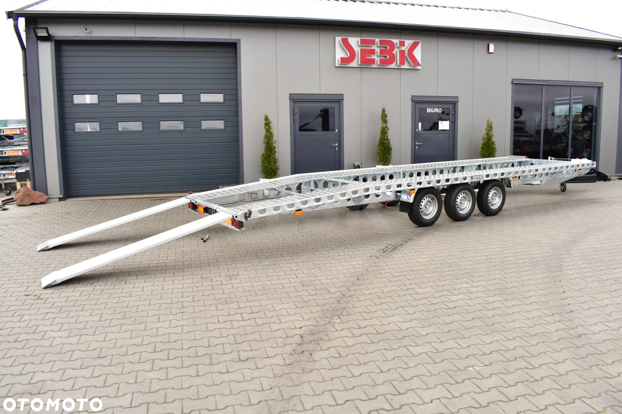 Wiola SUPER LEKKA LAWETA NA DWA AUTA DMC. 3500 KG. - 10