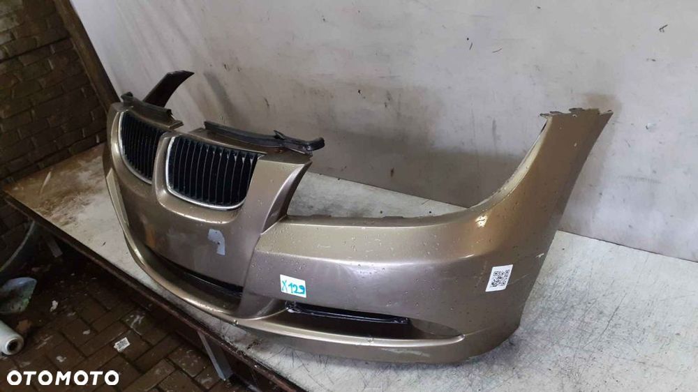 + ZDERZAK PRZÓD PRZEDNI BMW E90 E91 SERIA 3 PLATINUM BRONZE ZŁOTY PIASKOWY HALOGENY - 3