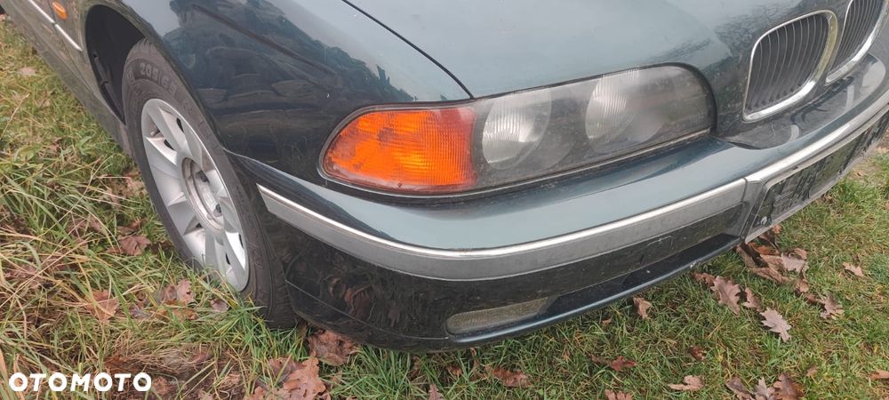 BMW E39 KOMPLETNY PRZÓD maska zderzak lampy błotniki pas 2.5 B OXFORDGRUEN - 4